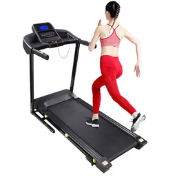 3.0HP Składana Elektryczna bieżnia Motorized Running Machine Składane Kryty Jogging Siłownia Ćwiczenie Fitness Czarny