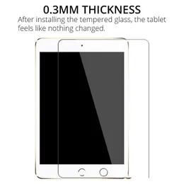 Tempered Glass 0.3MM Screen Protectors for Ipad Pro 12.9 11 inch Air 2 3 10.5 Mini 2 4 5 HD Explosion Proof Ultra Thin Protective Film NO package