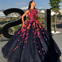 2022 Princess Ball Gown Quinceanera Dresses Vintage 3D Flowers Sweet 16 Dress Birthday Party Gowns vestido de novia