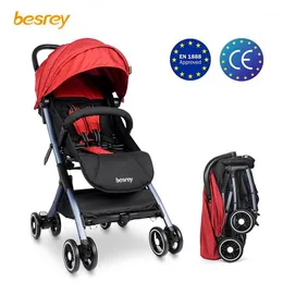 Besrey Kinderwagen, leicht, faltbar, für kleine Reisen, Flugzeug, Kinderwagen, zum Sitzen und Liegen