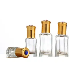 3/6/12ml Lip Gloss Essential Oil Roll on bottles walk bead the ball glass perfume Mini bottle Portable Empty Refillable Makeup Container Tube Vials Packing Container