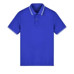 Camiseta masculina 22SS18 de algodão com lapela polo de alta qualidade verão novo respirável secagem rápida camiseta de meia manga simples