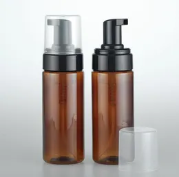 150ml tomma husdjur plastskummande flaska tvål dispenser behållare 150cc 5oz Amber skum-tvål-dispense skum lotion pump flaskor sn4487