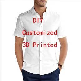 Link Drop VIP Sommeroberteile Damen für Herren DIY Hawaiihemd Kurzarmhemden US-Größe S 5XL 220714