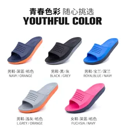 Slippers double density one-piece forming men's large slippers summer lovers' home care shoes thick soled rubber and plastic sandals