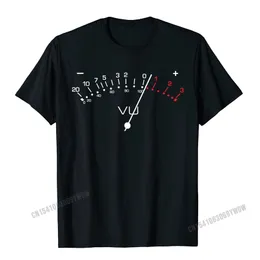 VUメーターサウンドエンジニアDJ HI FIアナログO恋人デザインTシャツCAMISAS MEN TSHIRTS for Men Geek Tシャツ夏コットン220520