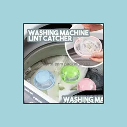 Home Floating Lint Hair Catcher Custodia a rete Lavaggio Hine Borsa filtro per lavanderia Blu Verde Dec498 Consegna goccia 2021 Borse Abbigliamento Rack Housekee