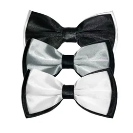 Bow Ties 8/3/1pcs Yetişkin Bowtie Klasik Siyah Gri Kelebek Düğün Partisi Erkekler Takım smokin evcil hayvan kravat