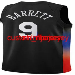 RJ Barrett Jersey 9 Julius Randle 30 Kemba Walker 8 Alec Burks 18 Evan Fournier 13 Immanuel Quickley 5 Blue White