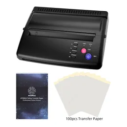 Thermal tattoo transfer machine black line draft copy 1pc paper feeding 100pcs consumables hand drawing pattern A4