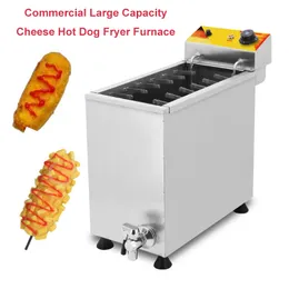 25L matbearbetningsutrustning el kommersiell stor kapacitet ost hot dog fryer ugn stekt stick krispig mellanmål gör maskin