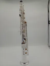 2022Brand MFC Soprano Saxophone 803 Silvering B-flat Soprano Sax 80III With Case Mouthpiece Reeds Neck