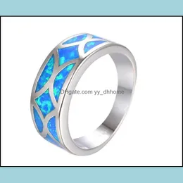 Küme Yüzük Toptan 925 Sterling Sier Ring Beautif Moda Düğün Partisi Beyaz Altın Renkli Kadın Lady Stone Kristal Jewel Yydhhome Dhorh