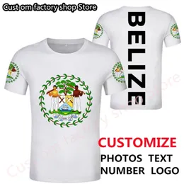 Belize DIY Free Custom männlich Shir Shield BZ Couny Company Eam Shir schwarz junge Männer Sport Casual schnell trocknend Shir op 220620