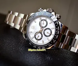 BPF Perfect men Watch cal.4130 Movement Cosmograph 116500 40mm Stainless Panda Dial Chronograph Working Automatic mechanical Mens Watches Mr Wristwatches.