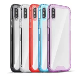 Clear Silicone Phone Cases For IPhone 13 Pro Max Case Acrylic TPU 2 In 1 Phone Cover for Iphone 11 Case Samsung Cover