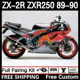 Ciało motocyklowe dla Kawasaki Ninja ZX2R ZXR250 ZX 2R 2 R R250 ZXR 250 89-98 Bodywork 8DH.93 ZX2 R ZX-2R ZXR-250 89 90 ZX-R250 1989 1990 Pełny zestaw Fairings Part