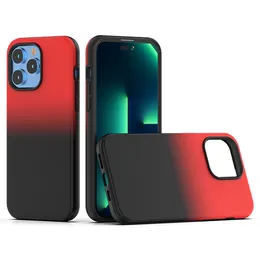 Gradient podwójny kolor komórkowy hybrydowy telefon z pancerzem dla Motorola Moto G52 E32 G22 G31 G51 G71 E30 E20 E40 Case 2 w 1 TPU PC ShockProofProof tylna okładka B2