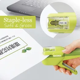 Japan Kokuyo Harinacs Staplefri Stapler Large Creative Staple-Less Manual Office Stationery Safe Easy Use 220510