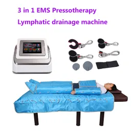 3 I 1 Pressoterapimaskin Infraröd värmeslimning Wrap Clothes Pressure Massage Blodcirkulation Ems Electric Muscle Stimulation Sport Recovery Body Massage
