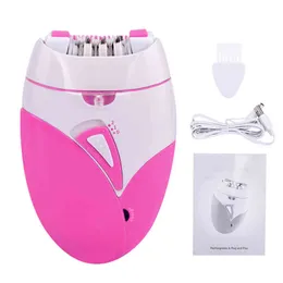 Epilator Electric USB laddningsbara kvinnor rakapparat Hela kroppen Tillgänglig smärtfri Depilat Kvinnlig hårborttagningsmaskin Hög kvalitet220422