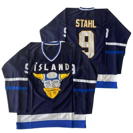 Nikivip Custom Mighty Ducks Stahl #9 Ice Hockey Jerseys Iceland Jersey Men's Embroidery Blue Any Name Or Number