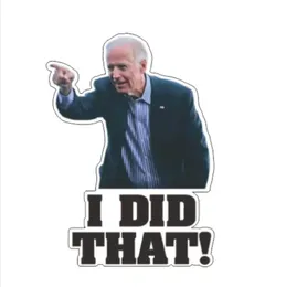 Partijbenodigdheden Ik doe deze Amerikaanse president Biden Sticker Bagage Skateboard Laptop Car Sticker Partys Stickers Inventaris Groothandel