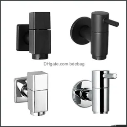 Black/Chrome Wall Montain Hine Tap Mop Basen Garden Ogród Outdoor Woda w łazience kran kran spadek 2021 Inne krany prysznice aks ho