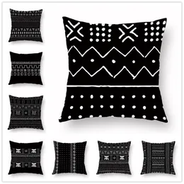 Cushion/Decorative Pillow 45x45cm Home Decor Geometric Pillowcase Digital Printing Polyester Sofa Car Seat Sham Cushion Covers Funda Cojines
