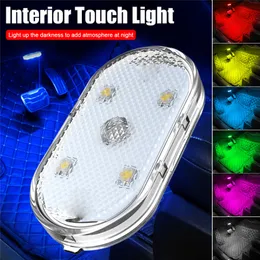 Led Touch Switch Light Mini Car Lighting Night Reading Lamp USB Rechargeable For Door Foot Trunk Storag