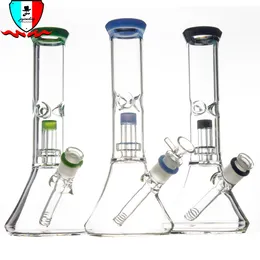 11.2 "Glasvattenrörsfäror Bong Dab Rig 19mm Kvinnliga rökningstillbehör med glas ner stam och skålar