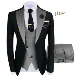 Прибытие Terno Masculino Slim Fit Blazers Balling Ball and Groom Suits для мужчин Бутик модная свадебная куртка штаны 220808