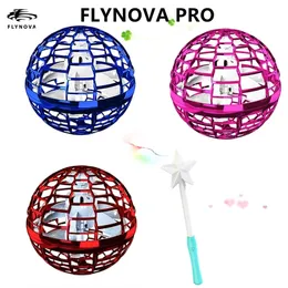 Flynova Pro Flying Spinner Ball Ufo Boomerang Soaring Orb Leksaker Flyorb Drone Stress Release 220321