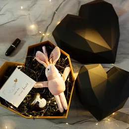 Presentförpackning kawaii kvinnor box tom stor storlek överraskning hjärta flickor material plast mysterium födelsedag caja regalo valentines presentpark