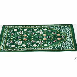 Islamska Modlitwa Mat Muzułmański Tassels Carpet Salat Musallah Islam Gruby Modlitwy Dywan Koc Miękkie Banheiro Modlenie Mats Tapis 70 * 110cm JLE13784