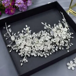 Nakrycia głowy A140 Shinny Bridal Hair Accessories Rhinestone Nekurwe Ald Flower Party Jewelry Crystal Baroque Wedding Headband