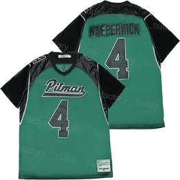 Men High School John H Pitman Football 4 Colin Kaepernick Jersey Moive College All Stitched Breathable HipHop For Sport Fans University Team Color Green Hip Hop high