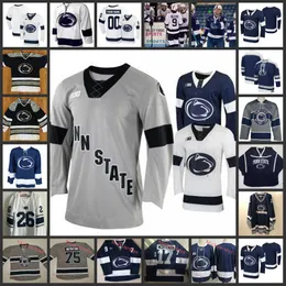 2022 NCAA Dondurulmuş Dört Penn State Nittany Aslanlar Hokey Forması 8 Chase Berger (c) 5 Kevin Kerr (A) 10 Brandon Biro 13 Nikita Pavlychev 3 Patrick Koudys 20 Erik Auto Formalar