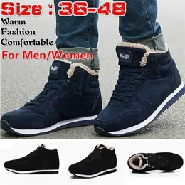 Men Boots Men Winter Shoes Plus Size 3548 Warm Ankle Botas Hombre for Leather Winter Boots Shoes Men Plush Winter Sneakers Mens 201204