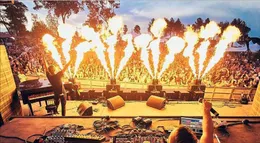 Oświetlenie sceniczne Flame Thrower Fire Machine DJ Concert Events
