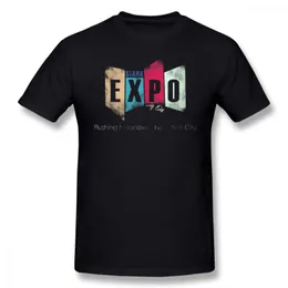 Męskie koszulki Stark Industries T Shirt Expo 74 T-shirt Man Cute Tee Graphic Bawełna krótkie rękawie moda nadmierna tshirtmen's