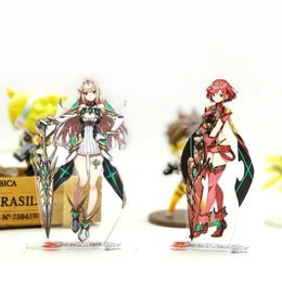 装飾的なオブジェクトゼノブレードXenoblade Chronicles 2 Mythra Hikari Pyra Homura Acrylic Standee Desk Decorator Cake Topper