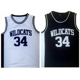 Nikivip Custom Len Pias #34 Northwestern High School Basketball Jersey Szygowany biały czarny rozmiar S-4xl Dowolne nazwisko i numer najwyższej jakości