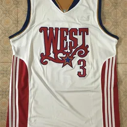 SJZL98 # 3 Chris Paul 2008 West All Star Basketball Jersey Friendback Custom Retro Sports Sport Fan Appliz настроить любое имя и номер