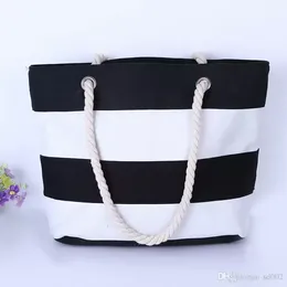 Borsa di tela da donna in corda di canapa ruvida Joker Borsa da spiaggia a spalla singola nera rossa Borse ecologiche Moda 13zc BES121