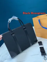 Totes SAC PLAT HORIZ Zippe BRIEFCASE M45265 borsa da uomo di moda borsa di lusso con stampa di lettere valigette borsa a tracolla da lavoro Borsa da lavoro