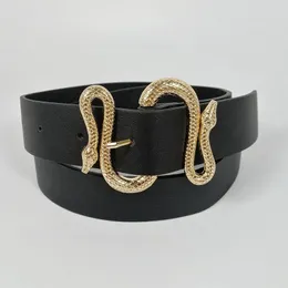 Bältesdesigner för kvinnor högkvalitativ mjuk pu läder Snake Belt Luxury Mens Jeans Cinturon Mujer G Cintos Wide Dress Riembelts Fred22