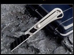 EDC Pocket Knife SK Steel Black Blade TC4 Titanium Alloy Handle Outdoor Utility Knives K1610