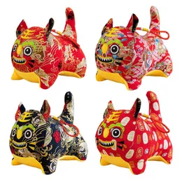 Interior Decorations Chinese Year Tiger Mascot Doll Car Ornaments Cute Plush Spring Festival Party Decor Dashboard For HomeInterior Interior