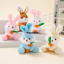 Sublimation Party Supplies 10cm Easters Bunnys Plush Toys Hunting Rabbit Keychain Happy Easter Day Decor For Home 2022 Kids Easter Stuffed